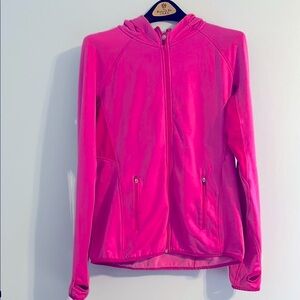 H&M Hot Pink Yoga Jacket with Hood L